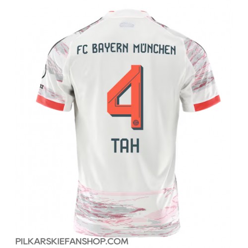Koszulka piłkarska Bayern Munich Jonathan Tah #4 Strój wyjazdowy 2025-26 tanio Krótki Rękaw Koszulka piłkarska Bayern Munich Jonathan Tah #4 Strój wyjazdowy 2025-26 tanio Krótki Rękaw